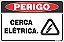 Placa de perigo cerca elétrica. - Imagem 1