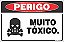 Placa de perigo muito tóxico - Imagem 1