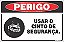 Placa de perigo usar o cinto de segurança. - Imagem 1