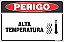 Placa de perigo alta temperatura - Imagem 1