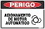 Placa de perigo acionamento de motor automático - Imagem 1