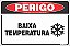 Placa de perigo baixa temperatura - Imagem 1