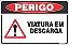 Placa de perigo viatura em  descarga - Imagem 1