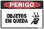 Placa de perigo objetos em queda - Imagem 1