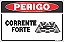 Placa de perigo corrente forte - Imagem 1