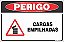 Placa de perigo cargas empilhadas - Imagem 1