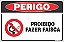 Placa de perigo proibido  fazer faísca - Imagem 1