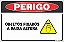 Placa de perigo objetos fixados a baixa altura - Imagem 1