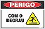 Placa de perigo com o degrau - Imagem 1