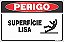 Placa de perigo superfície lisa - Imagem 1