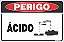 Placa de perigo ácido - Imagem 1