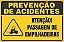 Placa de prevenção de acidente atenção! passagem de empilhadeiras - Imagem 1