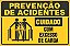 Placa de prevenção de acidente cuidado com excesso de carga - Imagem 1