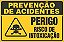 Placa de prevenção de acidente perigo risco de  intoxicação - Imagem 1