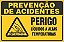 Placa de prevenção de acidente perigo líquidos a altas temperaturas - Imagem 1