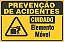 Placa de prevenção de acidente cuidado elemento móvel - Imagem 1