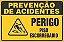 Placa de prevenção de acidente perigo piso  escorregadio - Imagem 1