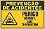 Placa de prevenção de acidente perigo sólidos a  alta temperatura - Imagem 1