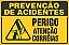 Placa de prevenção de acidente perigo atenção correias - Imagem 1