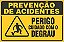 Placa de prevenção de acidente perigo cuidado com o degrau - Imagem 1