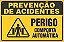 Placa de prevenção de acidente perigo comporta automática - Imagem 1