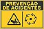 Placa de prevenção de acidente cuidado para não esmagar a mão - Imagem 1