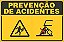 Placa de prevenção de acidente perigo de ser puxado - Imagem 1