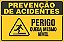 Placa de prevenção de acidente perigo queda mesmo nível - Imagem 1