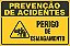 Placa de prevenção de acidente perigo de esmagamento - Imagem 1