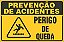 Placa de prevenção de acidente perigo de queda - Imagem 1