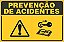 Placa de prevenção de acidente atenção ao manual - Imagem 1