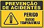 Placa de prevenção de acidente perigo baixas temperaturas - Imagem 1