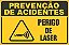 Placa de prevenção de acidente perigo de laser - Imagem 1