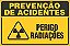 Placa de prevenção de acidente perigo radiações - Imagem 1