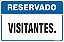 Placa de reservado para visitantes - Imagem 1