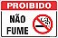 Placa de fumante não fume - Imagem 1
