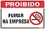 Placa de fumante de proibido fumar na empresa - Imagem 1