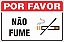 Placa de fumante não  fume - Imagem 1