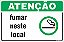 Placa de fumante fumar neste  local - Imagem 1