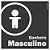 Placa de banheiro sanitário infantil masculino - Imagem 1