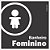 Placa de banheiro sanitário infantil feminino - Imagem 1