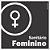 Placa de banheiro sanitário feminino - Imagem 1