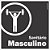 Placa de banheiro sanitário masculino para academia - Imagem 1