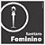 Placa de banheiro sanitário feminino - Imagem 1