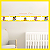 Faixa Adesiva decorativa para quarto infantil mini e mickey baby - Imagem 1