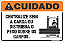 Placa de cuidado centralize bem a carga ou distribua o peso sobre os garfos - Imagem 1