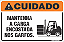 Placa de cuidado mantenha a carga encostada nos garfos. - Imagem 1