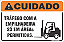 Placa de cuidado tráfego com a  empilhadeira só em áreas permitidas - Imagem 1
