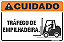 Placa de cuidado tráfego de empilhadeira - Imagem 1