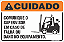 Placa de cuidado comunique o supervisor em caso de falha ou dano no equipamento. - Imagem 1